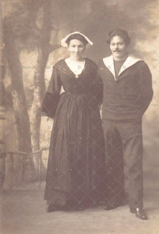 Costume breton coiffe Auray-costume-marin