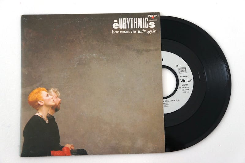 eurythmics-rain-again-45T