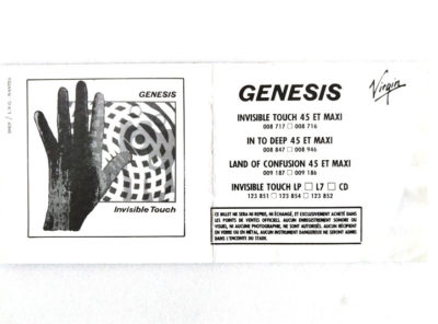 GENESIS – Ticket de concert « Invisible Touch Tour » – 1987