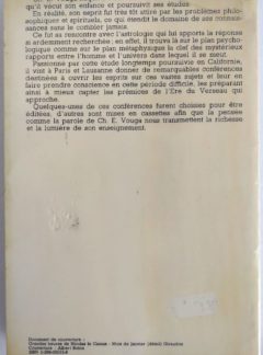 Une astrologie pour l’Ère du Verseau [1979] – CH.E. VOUGA