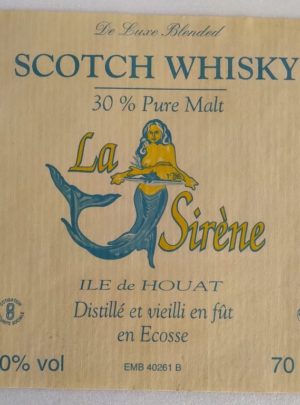 Etiquette-Whisky-hotel-restaurant-La-Sirene-Houat-1990