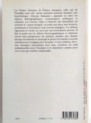 La France  aux XVIIe et XVIIIe siècles – Robert MANDROU